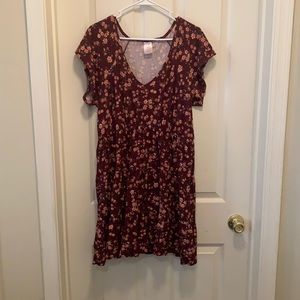 Plus size fall baby doll dress